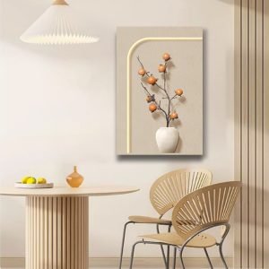 Luxury 3D Abstract LED Natural Sandstone Handmade Sculpture with Artificial Plants Wall Decor