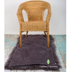 Grey 60cm x 120cm Mongolian Sheepskin Rug