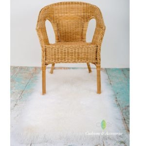 Pure White 60cm x 120cm Mongolian Sheepskin Rug