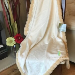 Ivory Bowron 74cm x 102cm Sheepskin Throw